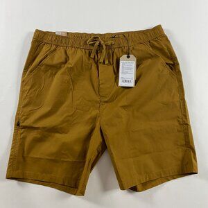 NWT Prana Shorts Men's XXL Double Peak E-Waist Antique Bronze Elastic Waist 2XL